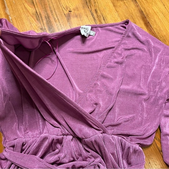 Princess Polly Babydoll Holiday Purple Strike It Up Romper in size 12 - Picture 7 of 12